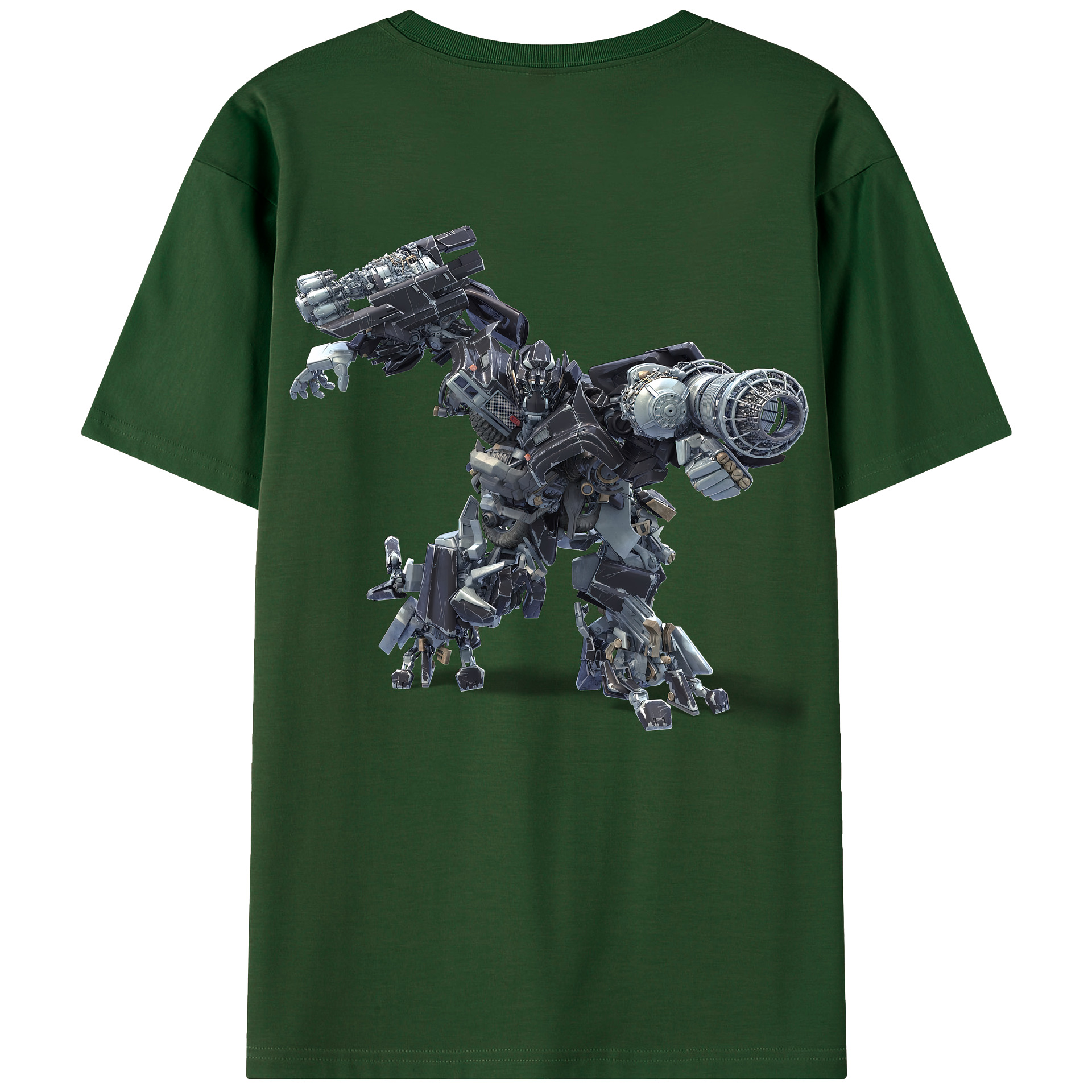 （画像用） Transformers トランスフォーマー 綿100％半袖Tシャツ（背面プリント）